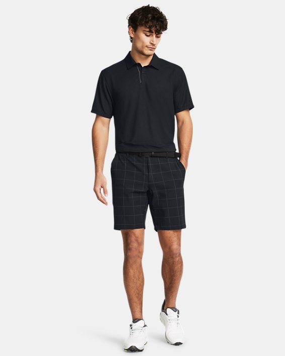 Men's UA Drive Printed Tapered Shorts in Black image number 2